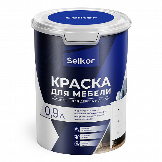 Краска для мебели 0,9 л